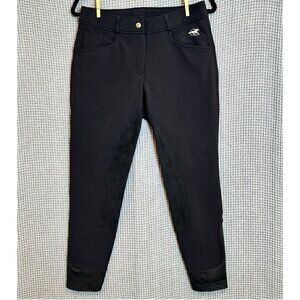 Piper by SmartPak Winter Softshell Full Seat Breeches - Black 28R - EUC